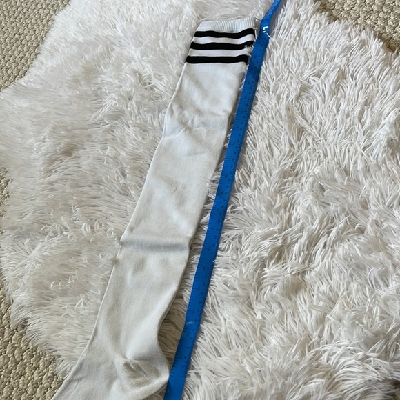 Striped Over the Knee Socks Black - Picture 5 of 6